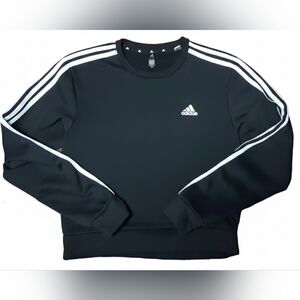 Adidas Black Crewneck with White Accents